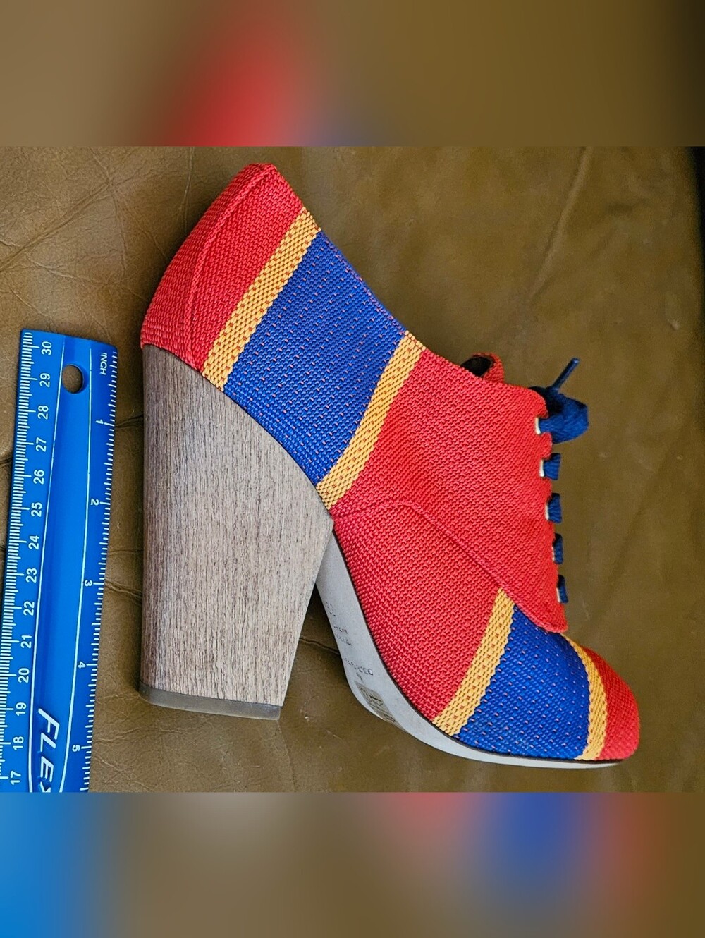 Dolce & Gabbana Multicolor Blended PVC Designer Ankle Heels Size 9 US - Picture 14 of 16